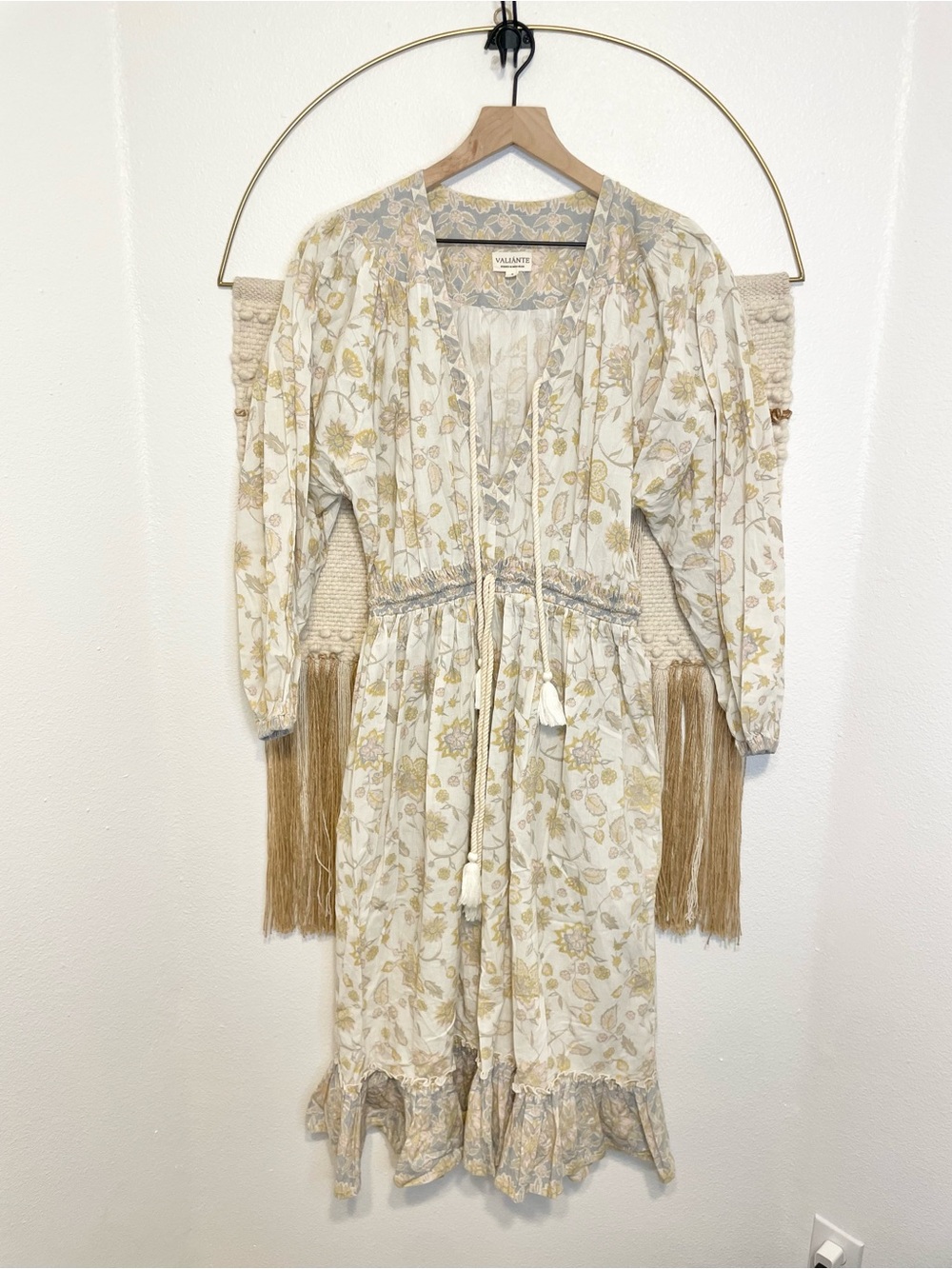 Valiante Boho Floral Long Sleeve Drees S